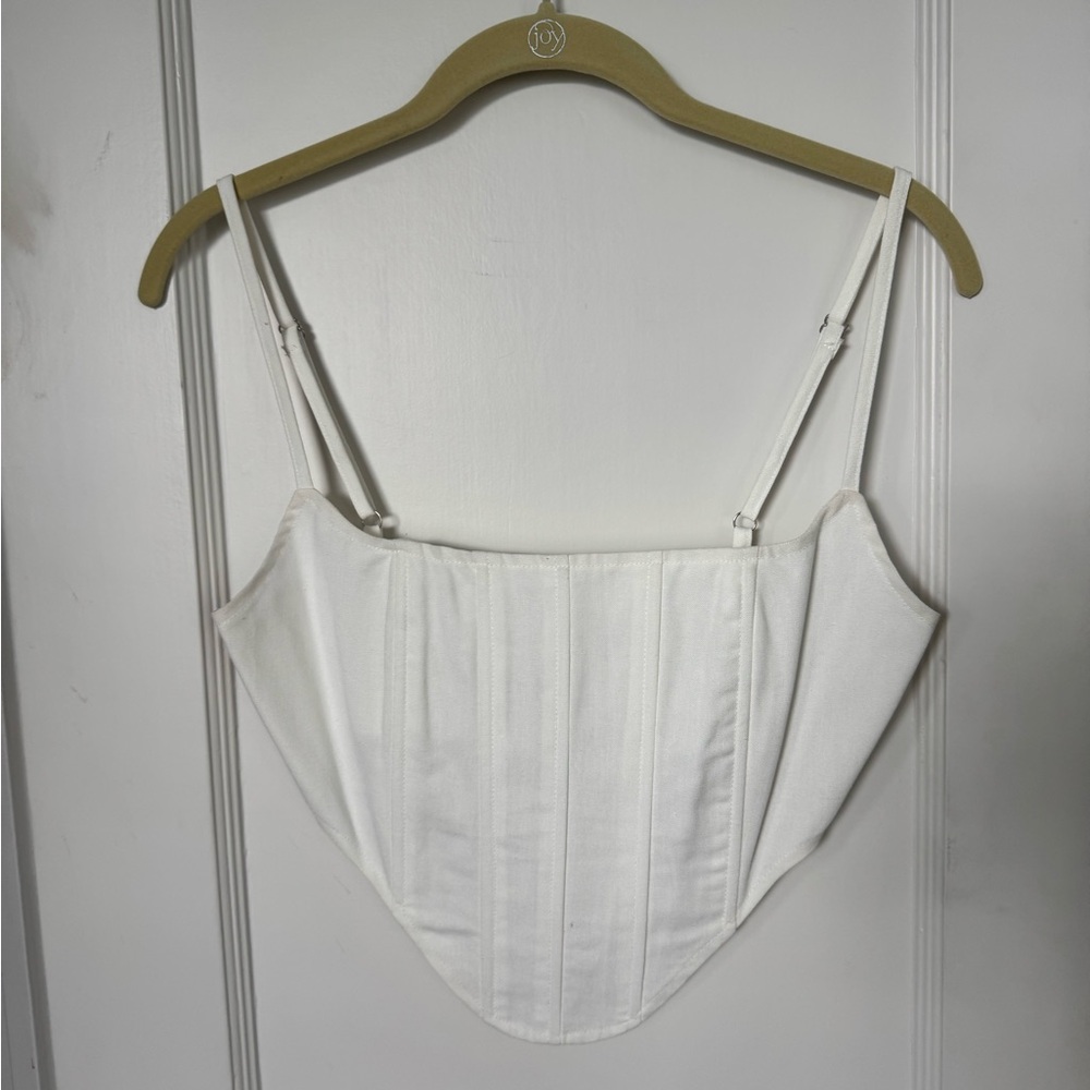 Elegant White Corset Top